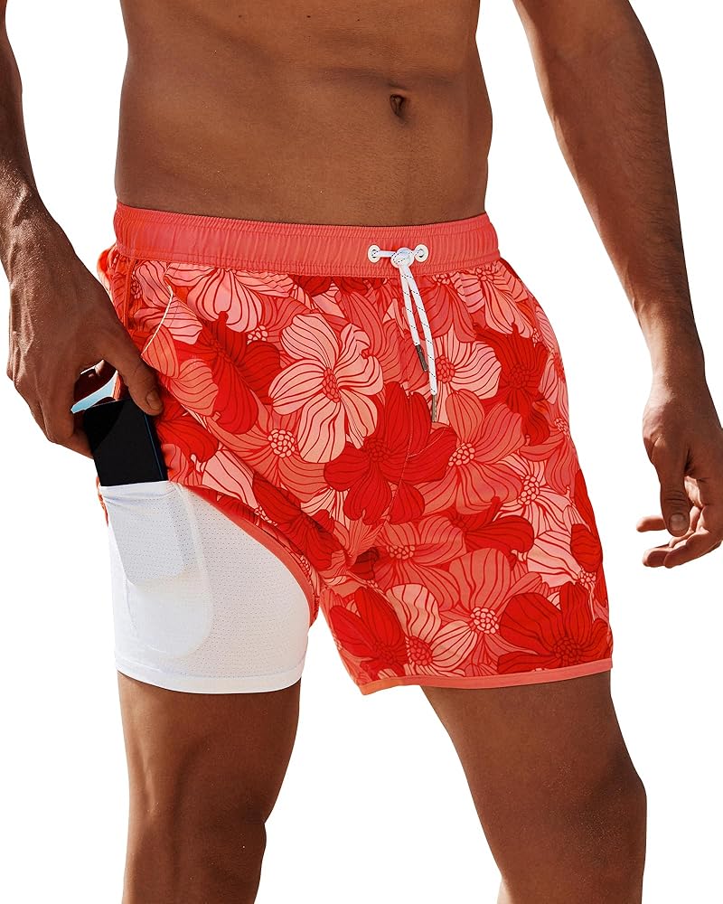 Arcweg Mens Swim Trunks Retro Swimming Shorts Bathing Suits